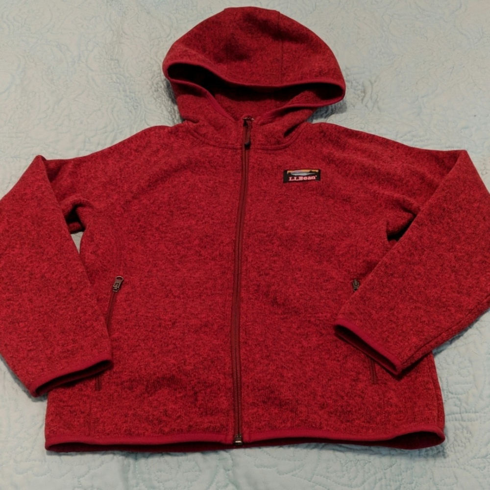 LL Bean kids jacket red S8